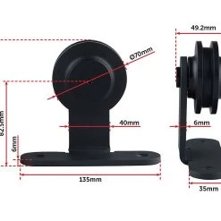 Randy & Travis Machinery DIY & Renovation 2.4m Sliding Barn Door Hardware
