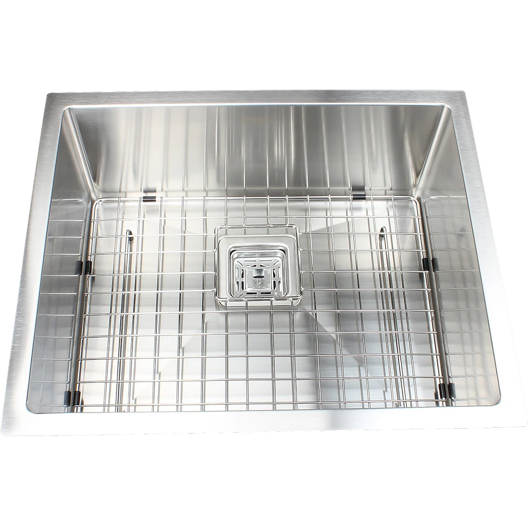 Brienz 430x455mm Handmade 1.5mm Stainless Steel Sink With Square Waste