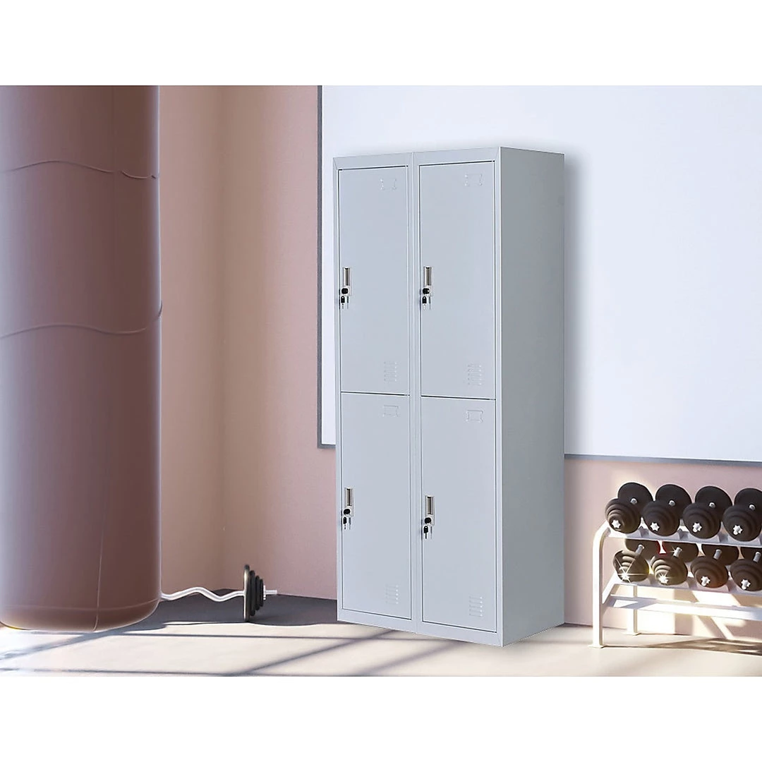 Salvatore Angelotti Furniture Four-Door Office Gym Shed Storage Locker