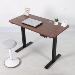 Furniture Palermo Standing Desk Sit Stand Height Adjustable Motorised 120cm Table Dual Motor