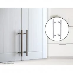 Randy & Travis Machinery Solid Stainless Steel Polished Chrome Kitchen Cabinet Drawer Pull Door Handles 10-Pack DIY & Renovation