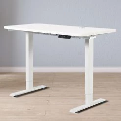 Furniture Palermo Standing Desk Sit Stand Height Adjustable Motorised 120cm Table Dual Motor
