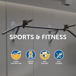 Randy & Travis Machinery Wall Mounted Chin Up Bar Pull Up