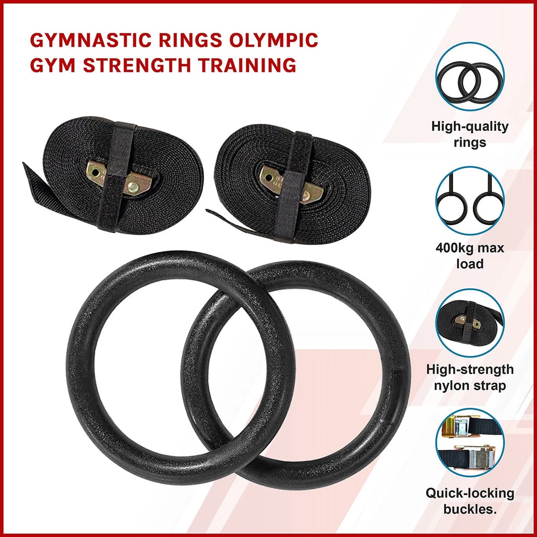Randy & Travis Machinery Sports & Fitness Gymnastic Rings Olympic Gym Strength Training