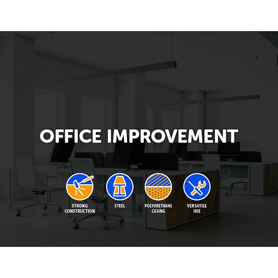 Randy & Travis Machinery Furniture 5x Office Chair Caster Wheels Set Heavy Duty & Safe For All Floors W/Universal Fit