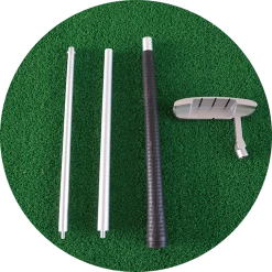 Randy & Travis Machinery Home & Lifestyle Indoor Practice Putting Green 2.5m Mat Inclined Ball Return Fake Grass 2 Holes