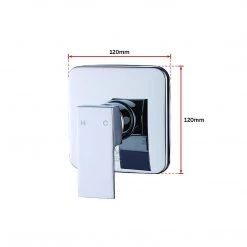 Della Francesca Shower Bath Mixer Tap Bathroom WATERMARK Approved - Chrome