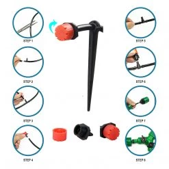 Randy & Travis Machinery 50M Hose Garden Irrigation System Plant Watering DIY Micro Drip Kits