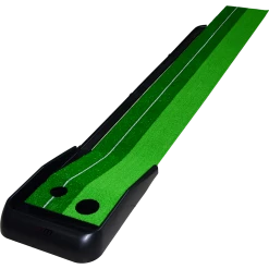 Randy & Travis Machinery Home & Lifestyle Indoor Practice Putting Green 2.5m Mat Inclined Ball Return Fake Grass 2 Holes