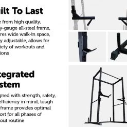 Randy & Travis Machinery Power Rack Squat Deadlift HD Lift Cage