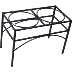 Brienz Dual Elevated Raised Pet Dog Puppy Feeder Bowl Stainless Steel Food Water Stand Home & Lifestyle