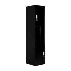 Salvatore Angelotti Black Two-Door L-shaped Office Gym Shed Storage Locker - Padlock-operated Furniture