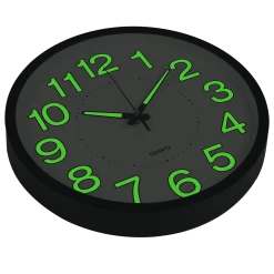 FactoryFast.com.au Home & Lifestyle 305mm Luminous Wall Clock Glow In The Dark Silent Quartz Indoor Home Modern Clock