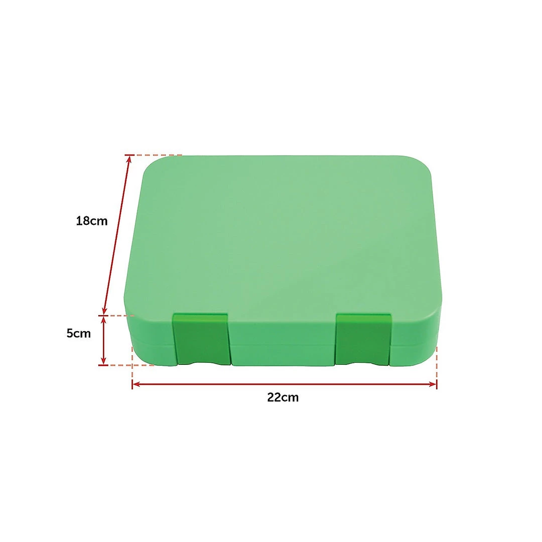 Randy & Travis Machinery Home & Lifestyle Bento Lunch Box Kids Leakproof Food Container School Picnic - Green