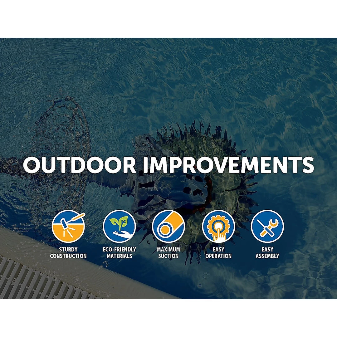 Bariloche Outdoor & Leisure Deluxe Automatic Swimming Pool Cleaner -For Above & In-Ground