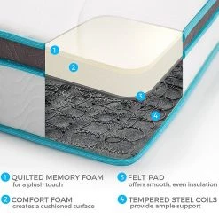 Palermo King 20cm Memory Foam And Innerspring Hybrid Mattress