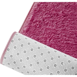 Randy & Travis Machinery Furniture 230x200cm Floor Rugs Large Shaggy Rug Area Carpet Bedroom Living Room Mat Burgundy