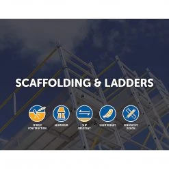 Randy & Travis Machinery Professional Aluminium Safety Scaffolding Scaffold With Hatch DIY & Renovation