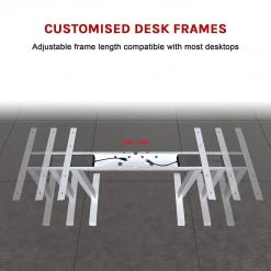 Palermo Standing Desk Sit Stand Height Adjustable Motorised Frame Only Dual Motor Furniture