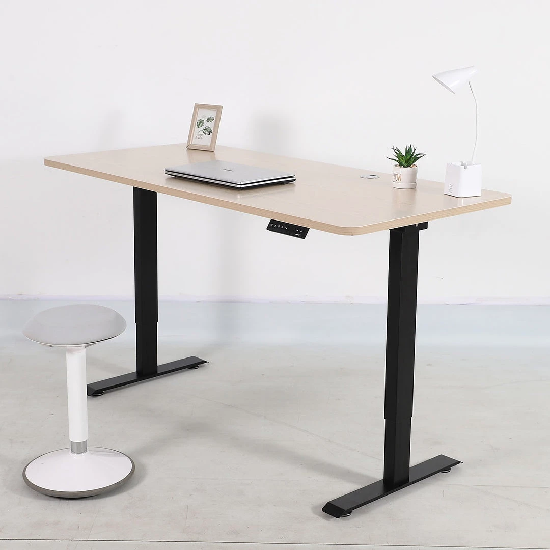 Furniture Palermo Standing Desk Sit Stand Height Adjustable Motorised 160cm Table Dual Motor
