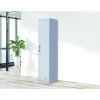 Salvatore Angelotti Grey One-Door Office Gym Shed Clothing Locker Cabinet - Standard Lock With 2 Keys