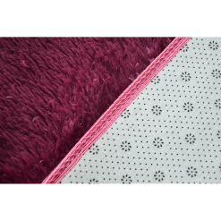 Randy & Travis Machinery Furniture 230x200cm Floor Rugs Large Shaggy Rug Area Carpet Bedroom Living Room Mat Burgundy