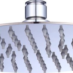 Della Francesca DIY & Renovation 200mm Shower Head Round 304SS Polished Chrome Finish