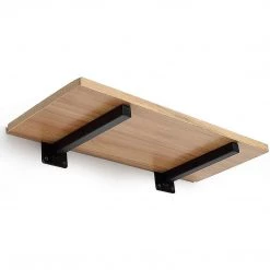 Randy & Travis Machinery 20cm Floating Shelf Brackets Industrial Metal Shelving Supports 4-Pack Furniture