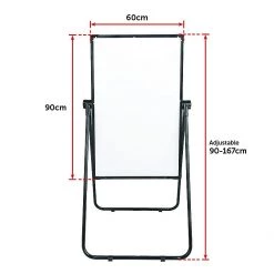 Randy & Travis Machinery Furniture 60 X 90cm Magnetic Whiteboard Double-Sided Writing Dry Erase Adjustable Stand