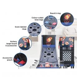 Randy & Travis Machinery 4FT 12-in-1 Combo Games Tables Foosball Soccer Basketball Hockey Pool Table Tennis Games & Hobbies