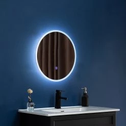 Della Francesca 90cm LED Wall Mirror Bathroom Mirrors Light Decor Round Home & Lifestyle