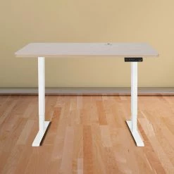 Palermo Standing Desk Sit Stand Height Adjustable Motorised 120cm Table Dual Motor Furniture