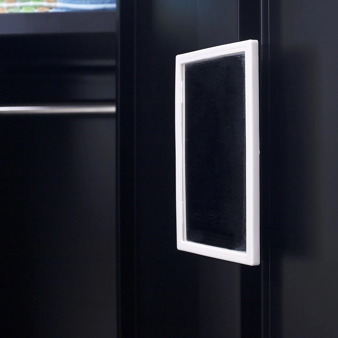 Salvatore Angelotti Furniture Black One-Door Office Gym Shed Clothing Locker Cabinet - 3-Digit Combination Lock