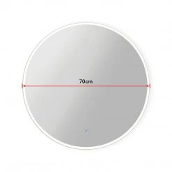 Della Francesca 70cm LED Wall Mirror Bathroom Mirrors Light Decor Round