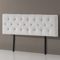Palermo Furniture Queen Linen Fabric Deluxe Headboard Bedhead In Beige