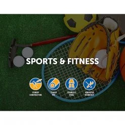 Randy & Travis Machinery Agility Slalom Training Poles Soccer Rugby Set