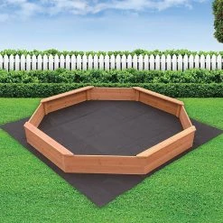Brienz Kids Sand Pit Large Octagonal Wooden Sandpit Games & Hobbies
