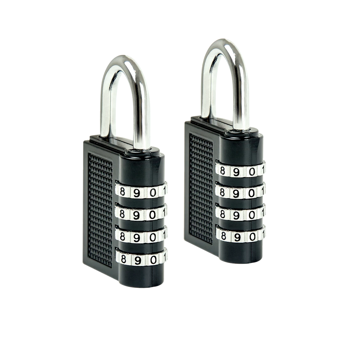 FactoryFast.com.au Outdoor & Leisure X2 Combination Padlock 4-Digit Outdoor Weatherproof Security School Lock Travel