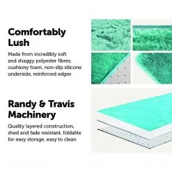 FactoryFast.com.au Furniture 230x160cm Floor Rugs Large Shaggy Rug Area Carpet Bedroom Living Room Mat Turquoise