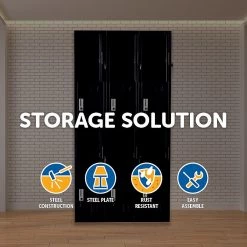 Salvatore Angelotti Furniture Twelve-Door Office Gym Shed Storage Locker