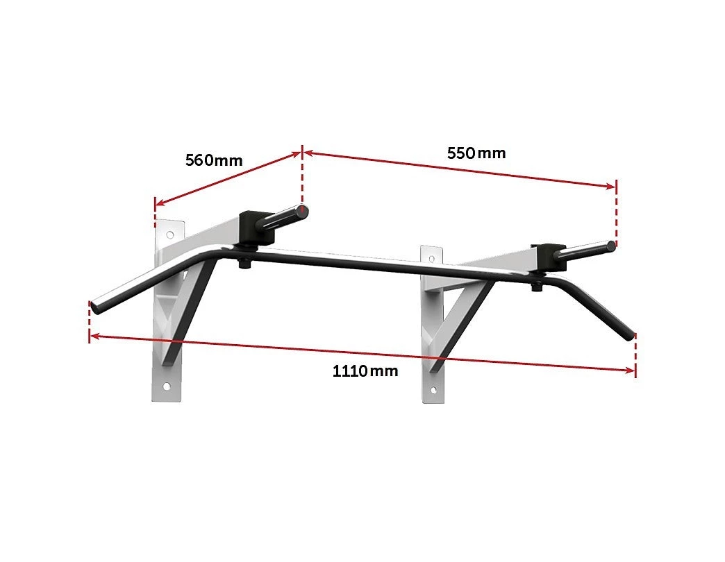Randy & Travis Machinery Wall Mounted Chin Up Bar Pull Up