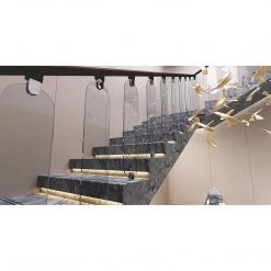 Della Francesca Frameless Glass Stairs Balustrade Toughened Glass - Urbana DIY & Renovation