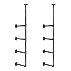 Randy & Travis Machinery Furniture Wall Shelves Display Bookshelf Industrial DIY Pipe Shelf Rustic Brackets