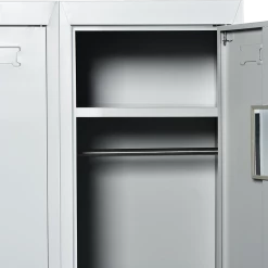 Salvatore Angelotti Furniture Three-Door Side By Side Office Gym Shed Storage Locker