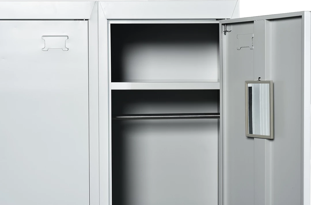 Salvatore Angelotti Furniture Three-Door Side By Side Office Gym Shed Storage Locker