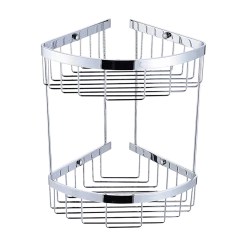 Della Francesca 2-Tier Corner Bathroom Basket Shelf Rail Rack DIY & Renovation