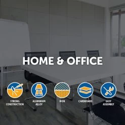 Randy & Travis Machinery 60 X 90cm Magnetic Writing Whiteboard Dry Erase W/ Height Adjustable Tripod Stand Furniture