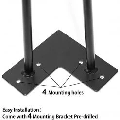 Randy & Travis Machinery Set Of 4 Industrial Retro Hairpin Table Legs 12mm Steel Bench Desk - 71cm