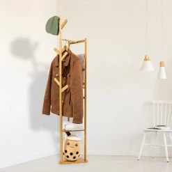 Randy & Travis Machinery Clothes Coat Rack Garment Stand Shelf Wooden Tree Hanger Bag Hat Hook Holder Home & Lifestyle