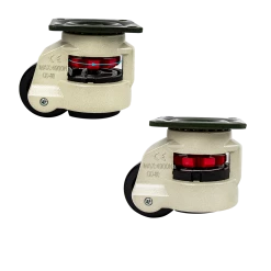 Randy & Travis Machinery Leveling Casters Swivel Workbench Adjustable Wheel 1000KG Retractable 4PCS